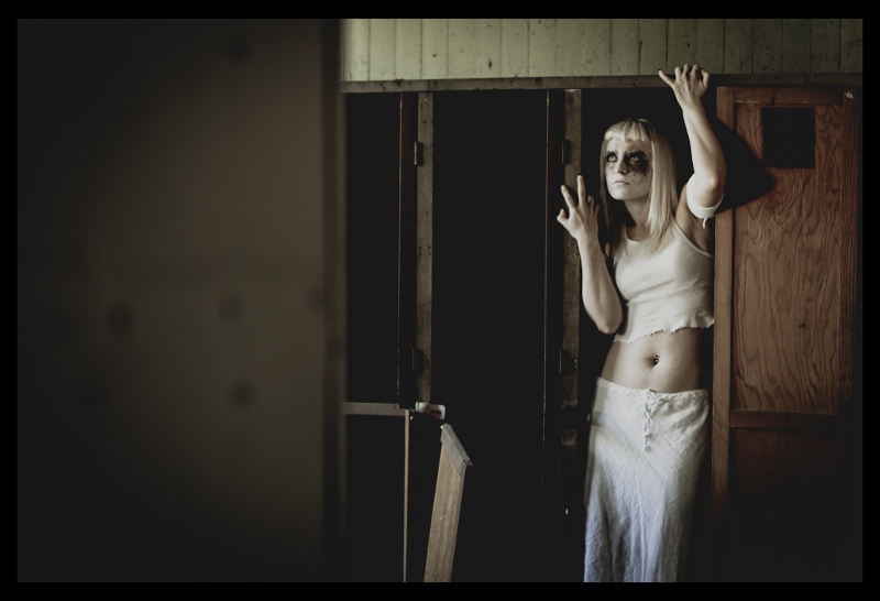 Female model photo shoot of Marylin Monroach by Kayleigh Shawn in Old Sugar Mill, Clarksburg CA.
