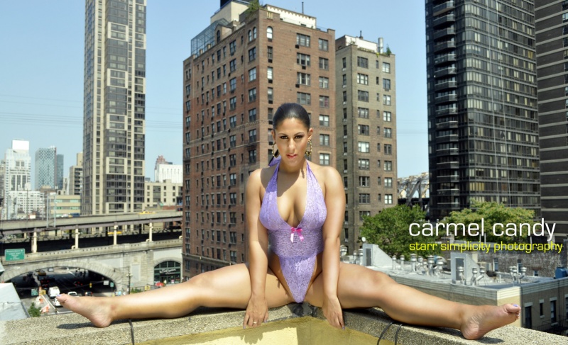 Female model photo shoot of Carmel Candy in NYC