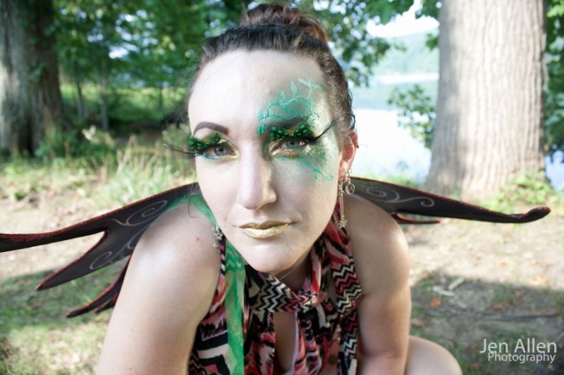 Female model photo shoot of Joy Model by Jen Allen Photography in Loch Raven Reservoir, Baltimore, MD, makeup by Monyea MUA