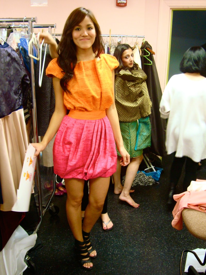 Female model photo shoot of MMichiko in School of Fashion Design