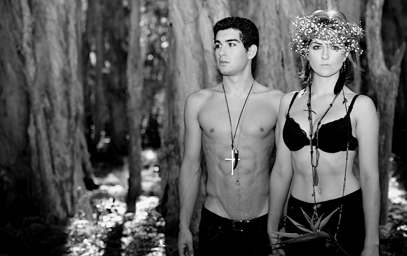 Male and Female model photo shoot of James Tsatsaronis and Amy H Jay in Centennial Park, Sydney N.S.W. - 11.5.12, makeup by Eve Artistry