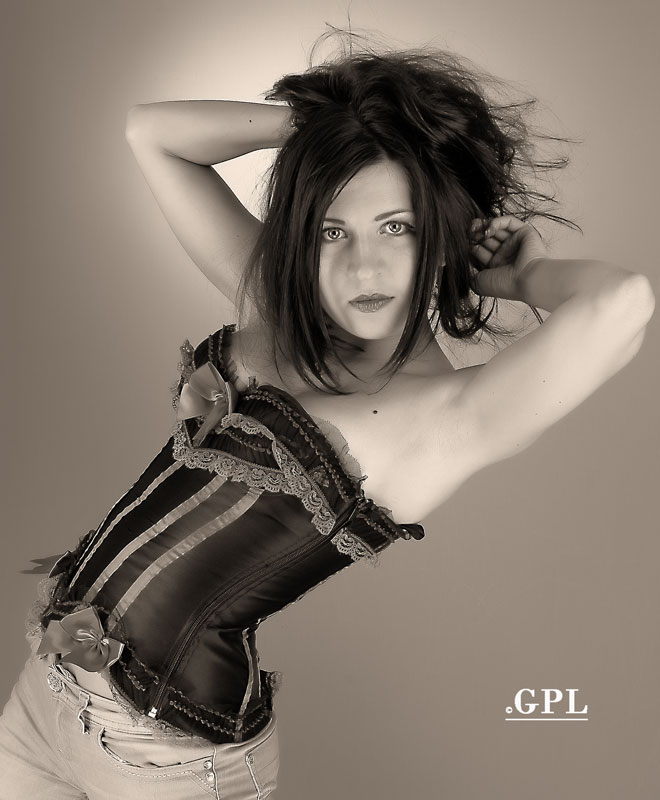 Female model photo shoot of Goldrush, makeup by Goldbrush
