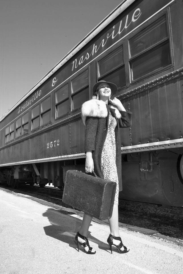 Female model photo shoot of Amazon Cara in Kentucky Railway Museum