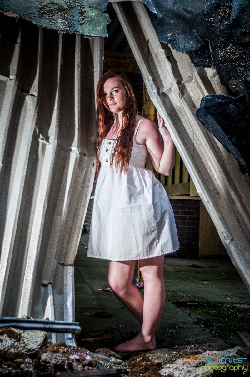 Male and Female model photo shoot of Dan Wheatley and Stevie Louise  in Urbex Shoot nr Stone