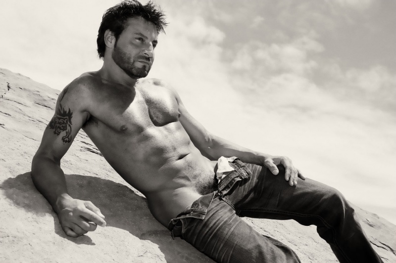 Male model photo shoot of David Alexander Drakon by Herman Chow in Vasquez Rocks, CA