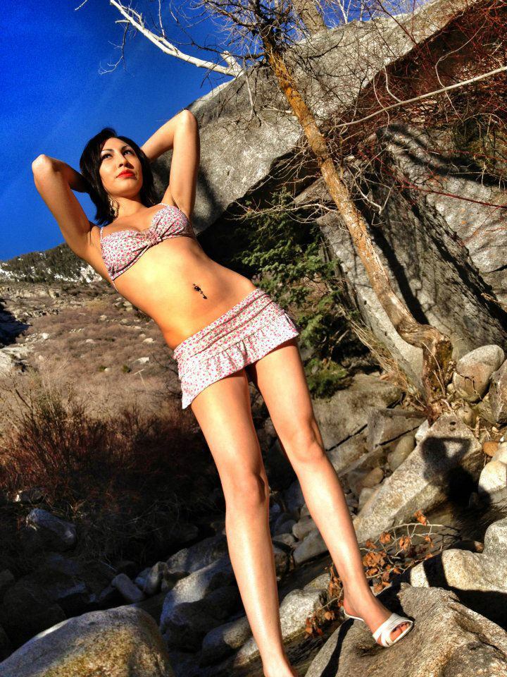 Female model photo shoot of Natalia Avila in Little Cottonwood Canyon