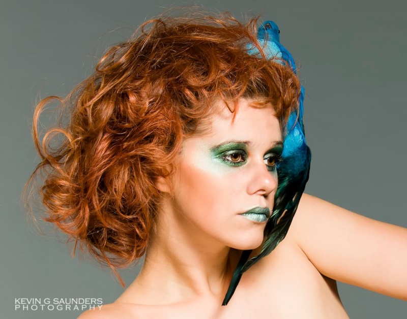 Female model photo shoot of Michaela Makeup and Michaela Crossy by Hidden Beauty Imagery