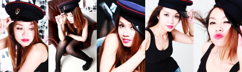 Female model photo shoot of ENE Photographer in Studio