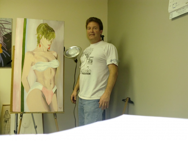 Male model photo shoot of A1A Art Studio in Bangor ME