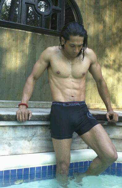Male model photo shoot of AD007 in Laurentian Mountain Cottage
