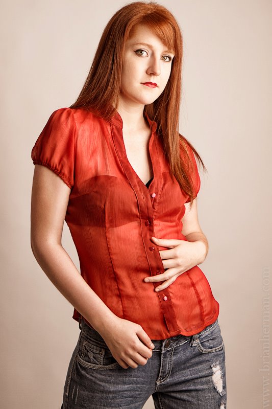 Female model photo shoot of SophiaRed by B Herman Photography