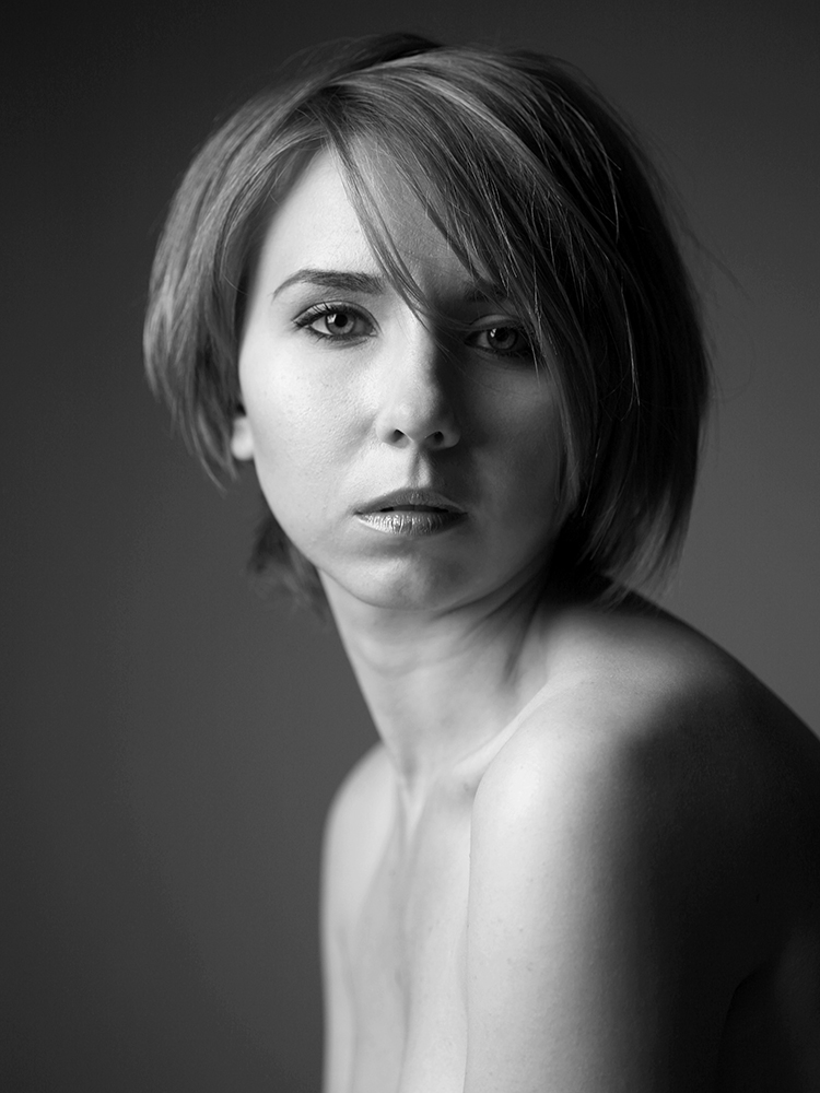 Female model photo shoot of Anastasia Penner by Peter Hart in Studio