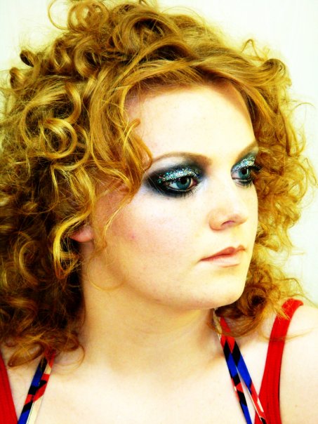 Female model photo shoot of Kate Allen Makeup