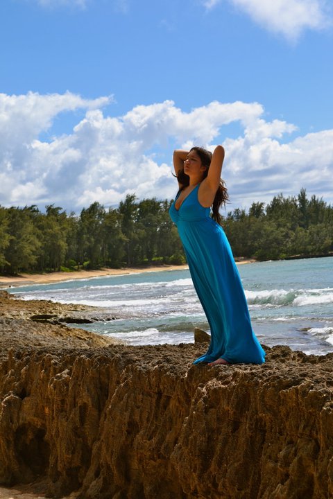 Female model photo shoot of Shelby Greco  in North Shore, Hawaii