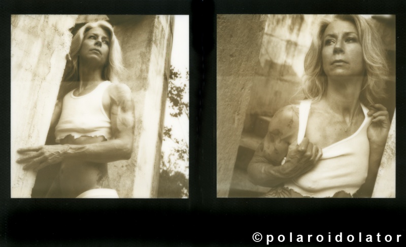 Male and Female model photo shoot of polaroidolator and TheBurningLotus in Austin, TX