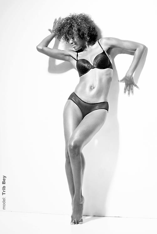 Female model photo shoot of Tribbey in Donald Harris Aulder studio