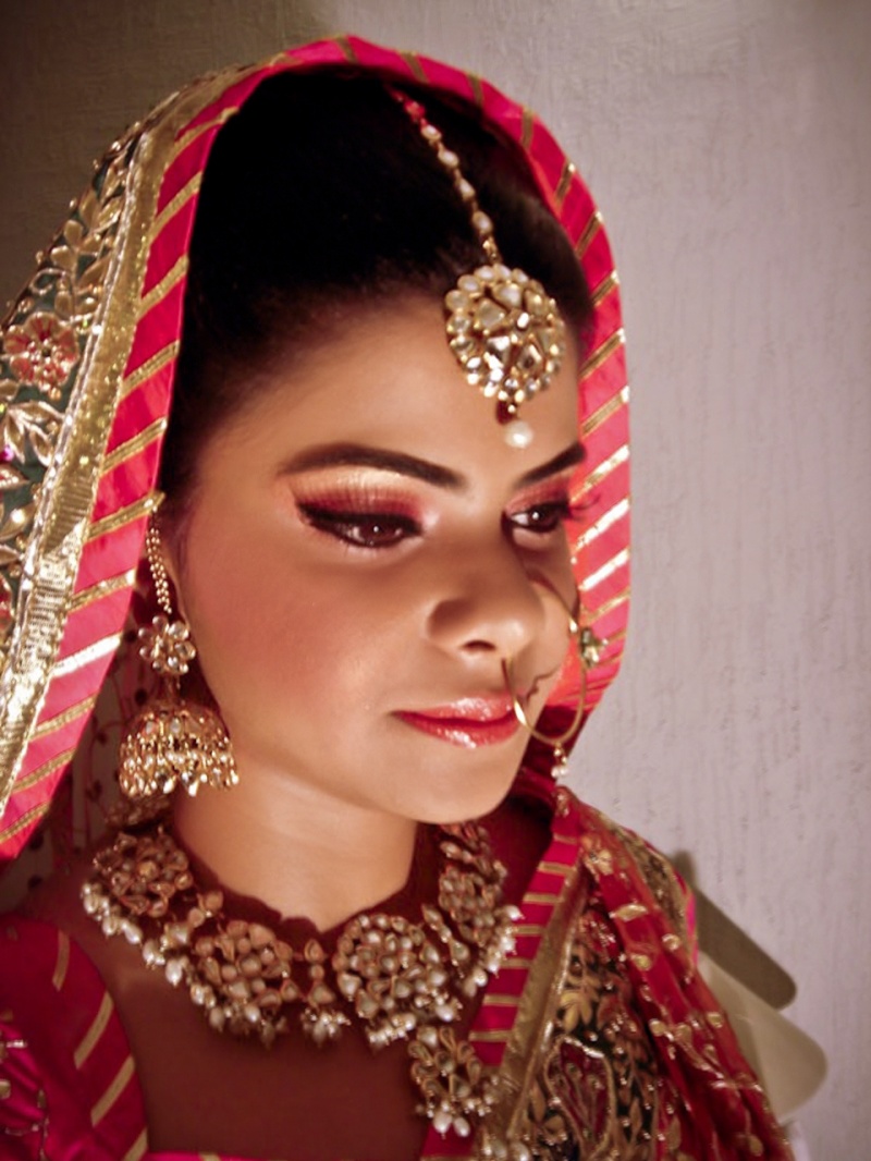 Female model photo shoot of Makeup by Trishla