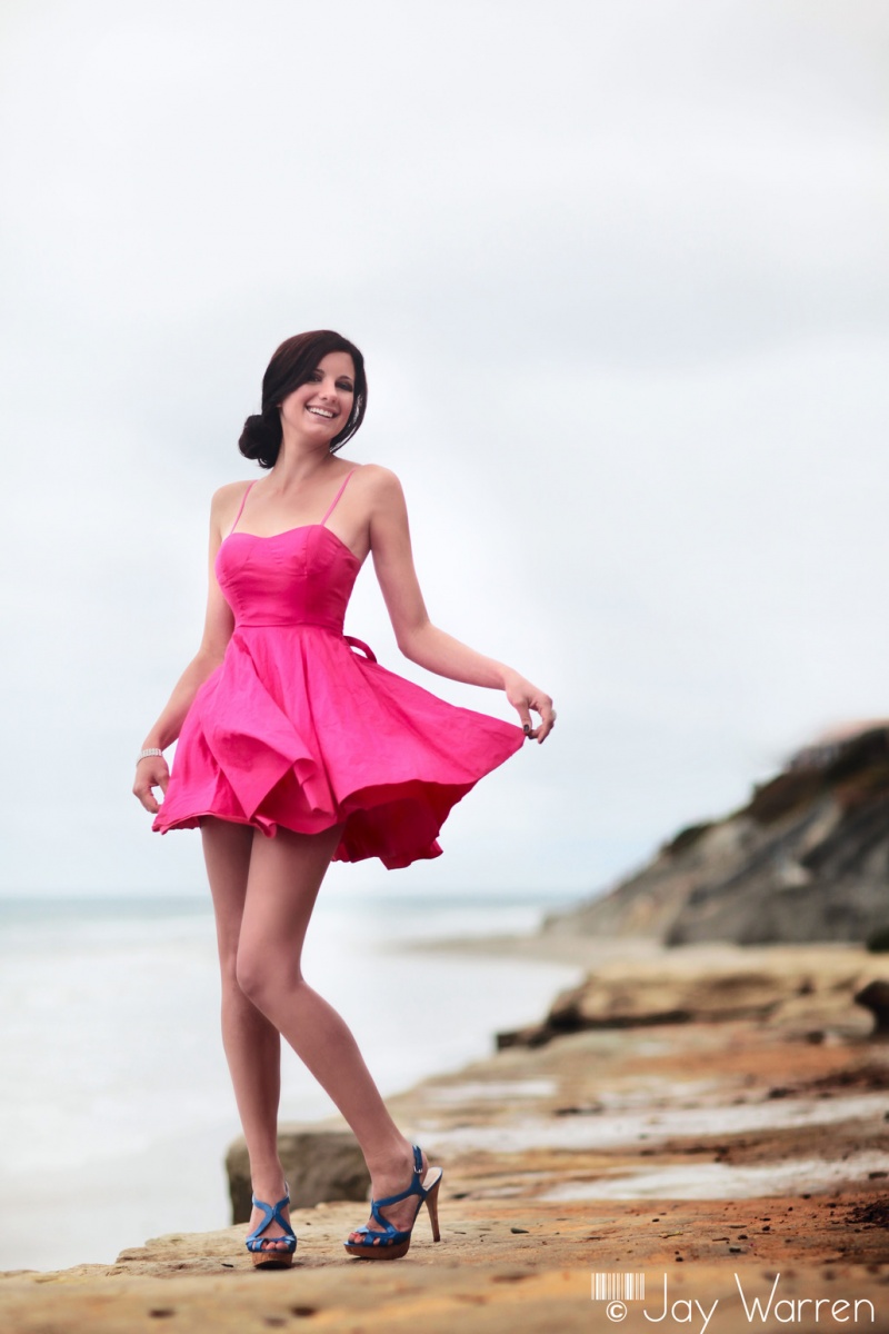 Female model photo shoot of Nicole M Donovan by Jay Warren in Carlsbad State Beach