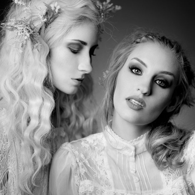 Male and Female model photo shoot of Adam Sikora , Hard hearted Hannah and Zoe Pinheiro, makeup by FemmeFatale MUA