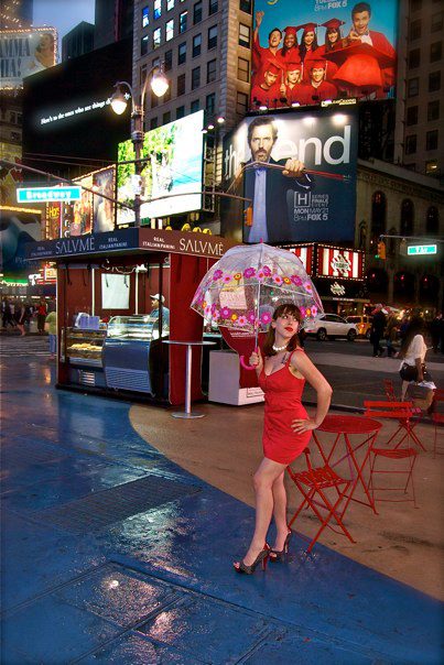 Female model photo shoot of MeganMarie007 in Times Square, NYC, NY