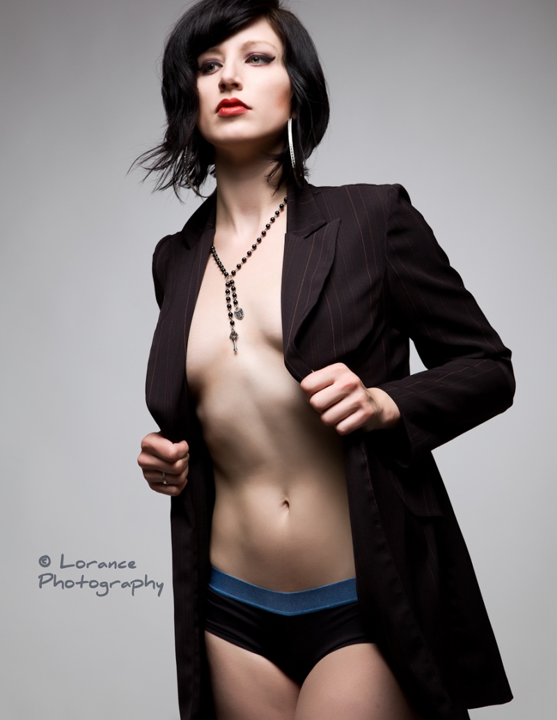 Female model photo shoot of xtine by LORANCE