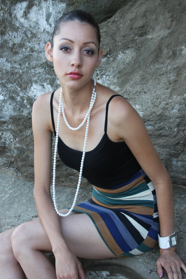 Female model photo shoot of yury olivera