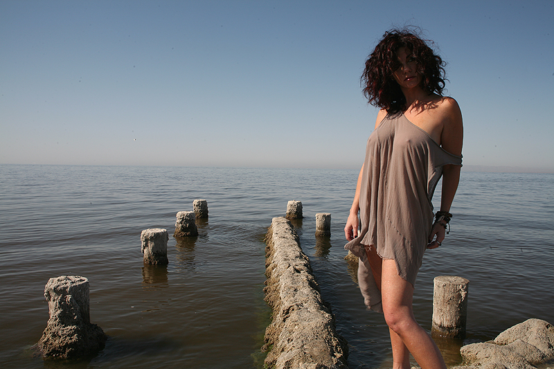 Female model photo shoot of Max Wasa in The Saltan Sea