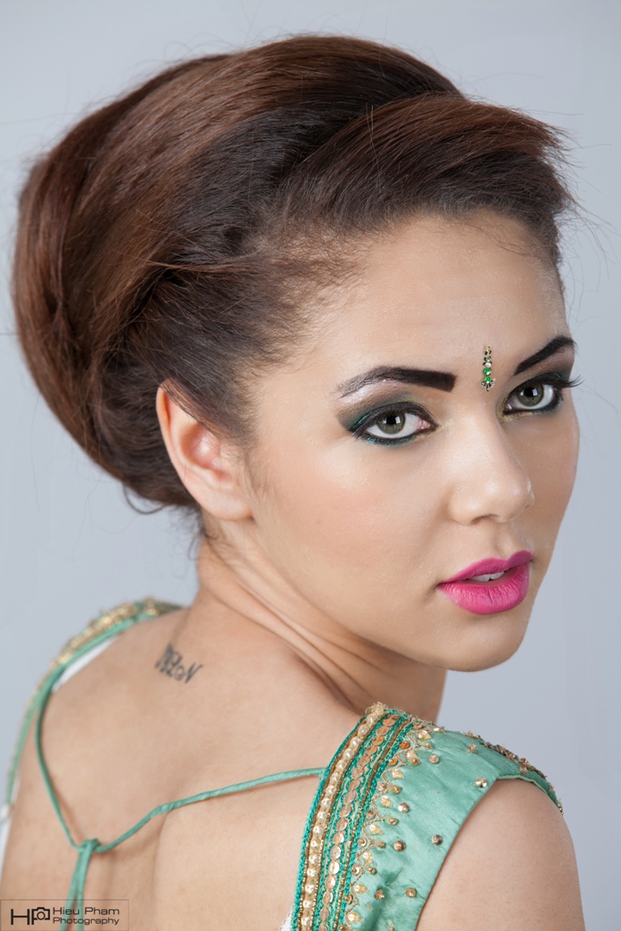 Female model photo shoot of Perfectionist MUAHair
