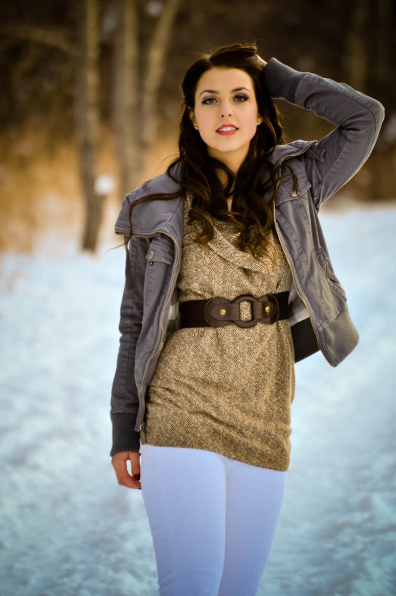 Female model photo shoot of colorofgracephotography in fish creek park