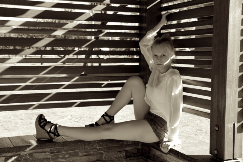 Female model photo shoot of Ximena Uzabeaga in Miami Beach Gold Coast Australia