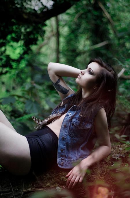Female model photo shoot of Katt Wade in Hampstead Heath