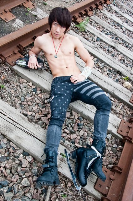 Male model photo shoot of TJ Juran Yang