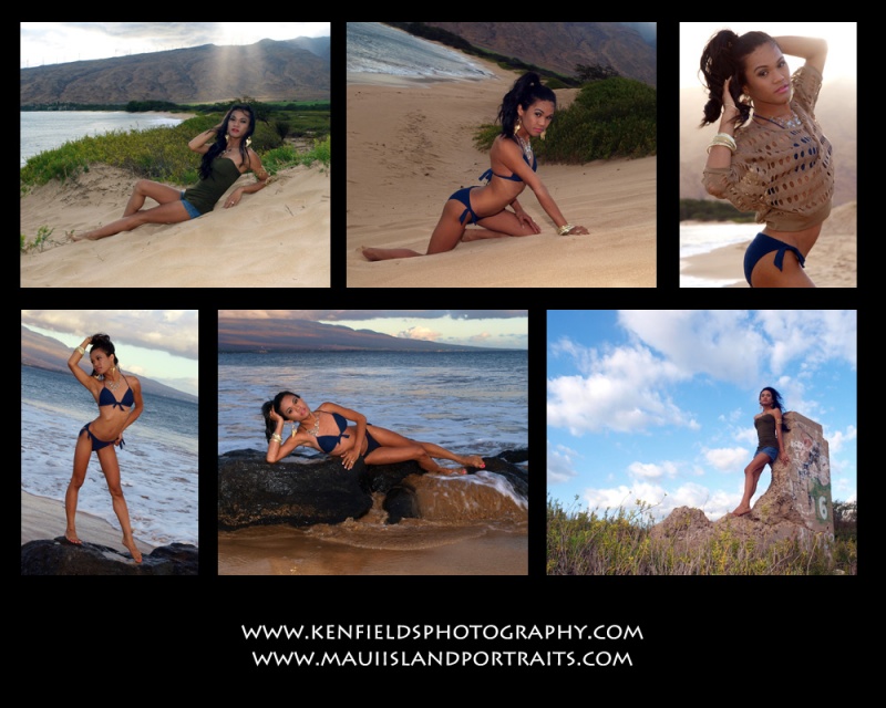Male and Female model photo shoot of Ken Fields Photography and Gee Lana in Kihei, South Maui