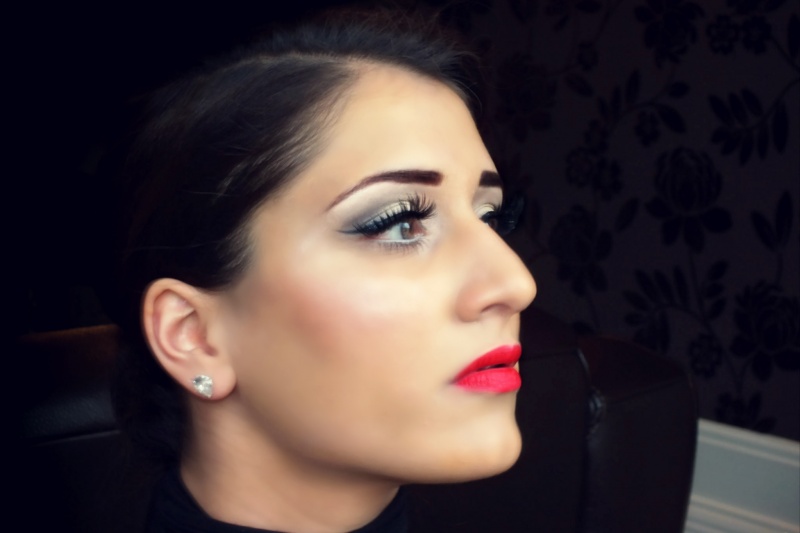Female model photo shoot of Makeup by Mariyah