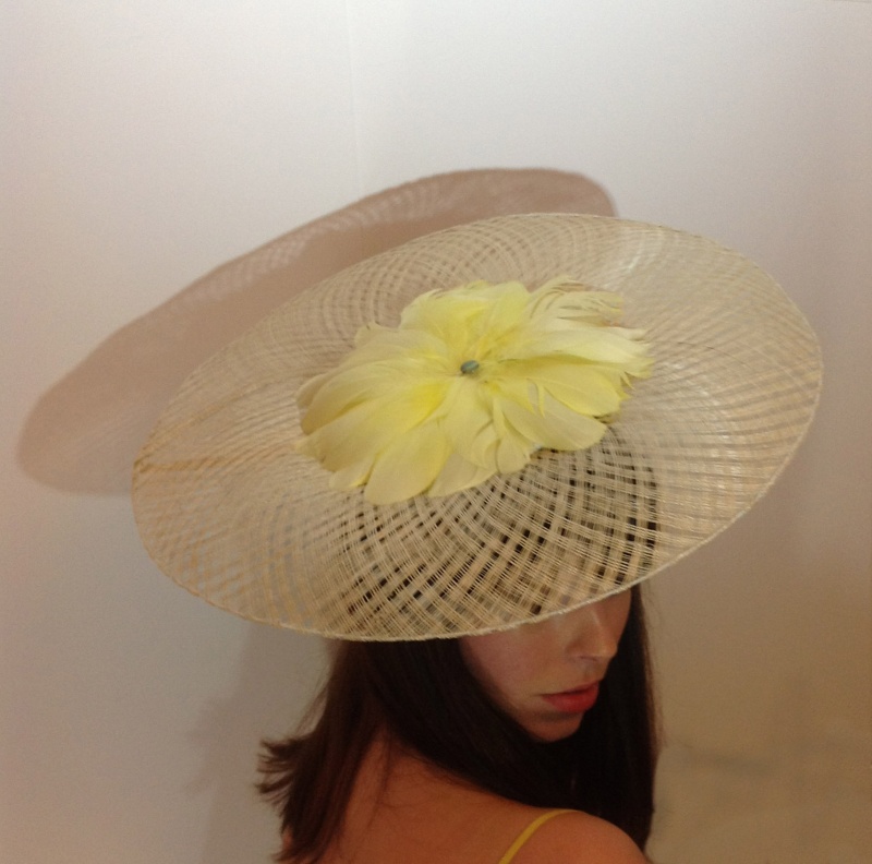 0 model photo shoot of rosanna gould millinery in E5