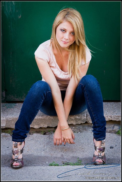 Female model photo shoot of Melanie Denise in Toronto Distillery