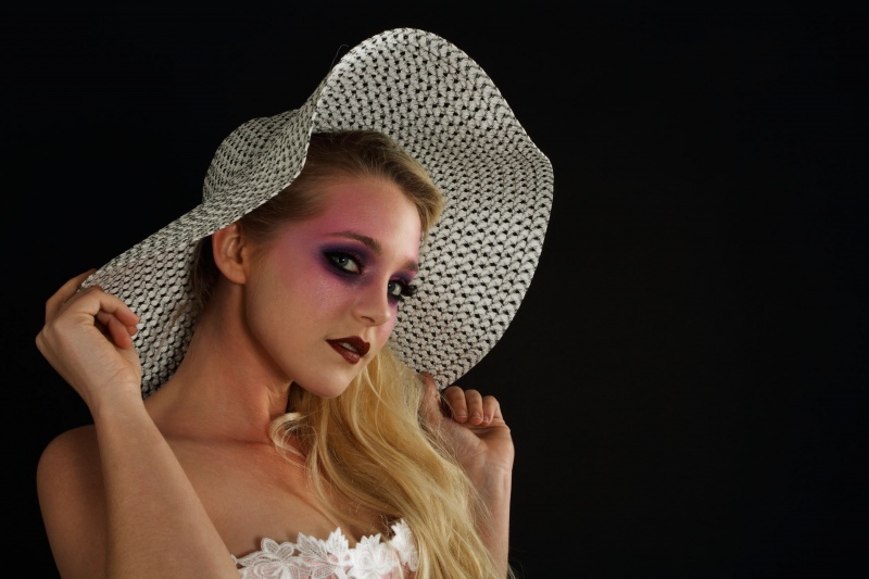 Female model photo shoot of Makeup By Savanna and Snow flake by Howick Image Studio
