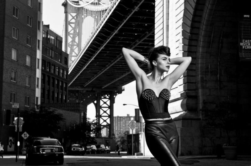 Female model photo shoot of Najeebah Sultan in new york city