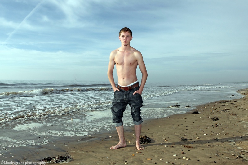 Male model photo shoot of David junior modeling by Shotbygrant Photography in Bridlington Beach