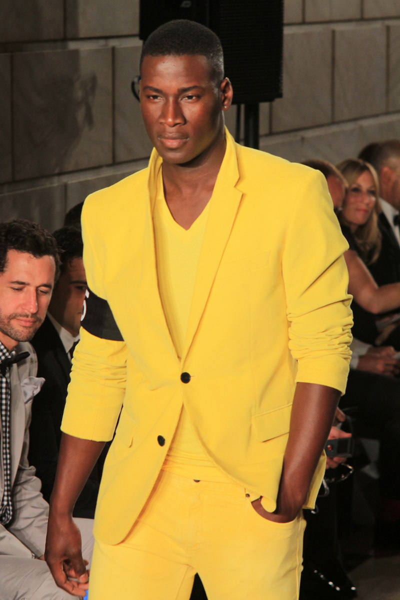 Male model photo shoot of JAQUIS BROWNFIELD in NYC AMFAR EVENT
