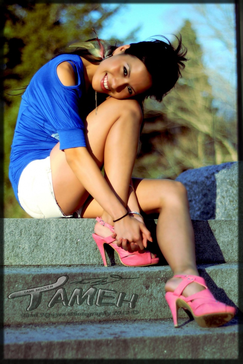Female model photo shoot of Tameh Productions and MissHan in Methuen, Massachusetts