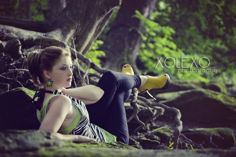 Female model photo shoot of XoLexO and Kirstian in Muskingum River, Zanesville, OH