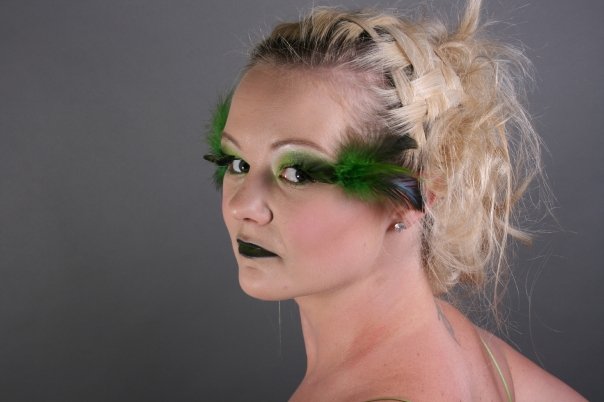 Female model photo shoot of Makeup by Moe