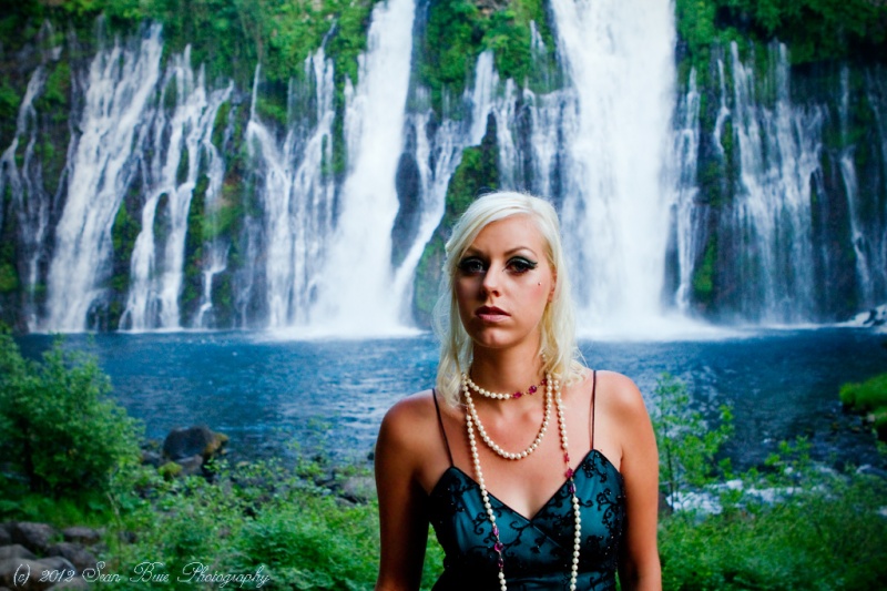 Female model photo shoot of Willow Mae in Burney Falls Ca