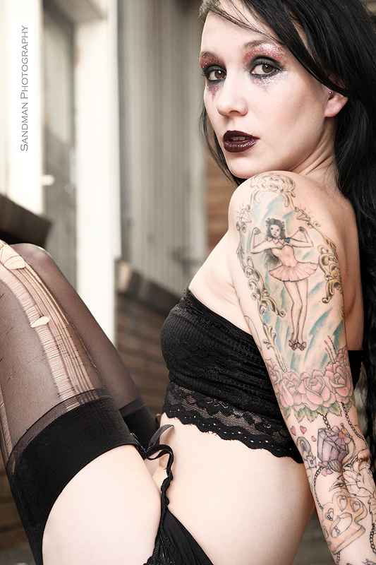Female model photo shoot of Makeup by Emily Kayte and Jax Jax by Sandman Photography