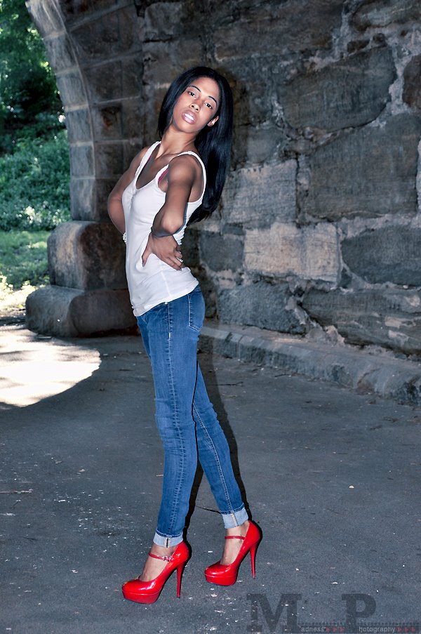 Female model photo shoot of Ronnette J in Central Park