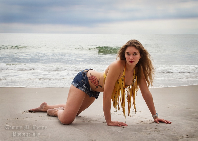 Female model photo shoot of Cheyenne A by East Coast Exposure in Carolina Beach NC