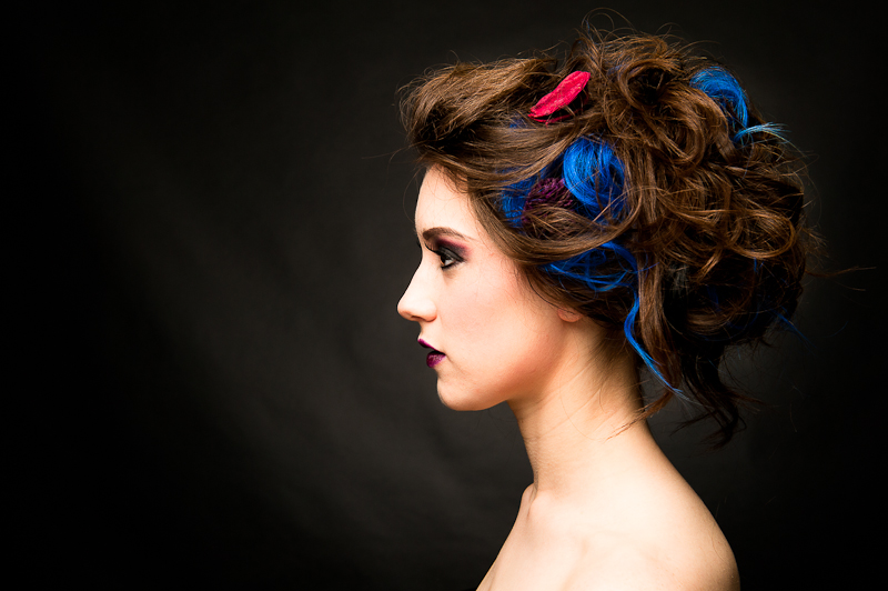 Female model photo shoot of Hair Designs by Paula and LydiaTc by HLX Photography, makeup by luuluulemon