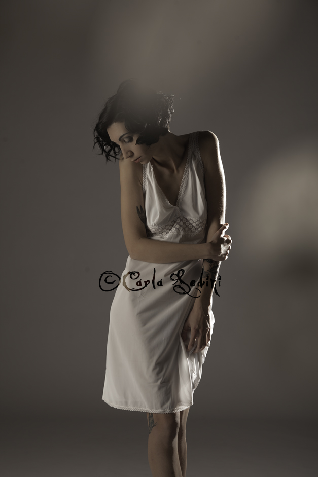 Female model photo shoot of Carla Sedini and Requiem Magnolia in Milan