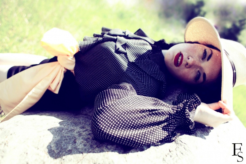 Female model photo shoot of CherryBomb Jac by FairShadow Photography